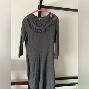 Gray Vince Camuto sweater dress, size S